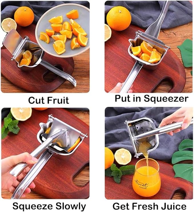 Hand Press Juicer: Fresh Juice Made Easy